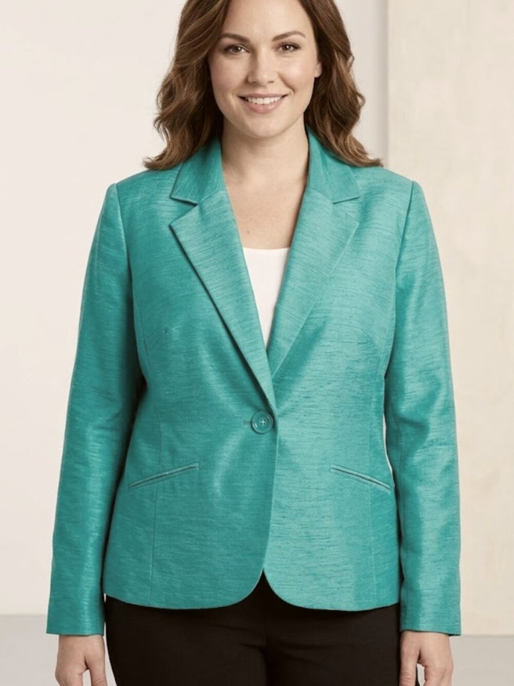 NWT Isabella sz 14 turquoise blazer / jacket